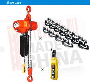 Monophase 500kg Electrical Chain Hoist with Hook Suspension