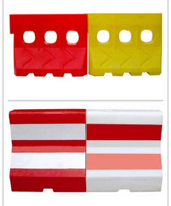 Plastic Road Water Filled Defence Traffic Barriers Plastic